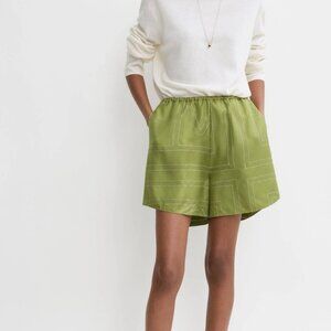 Toteme Silk Monogram Shorts New with tags!